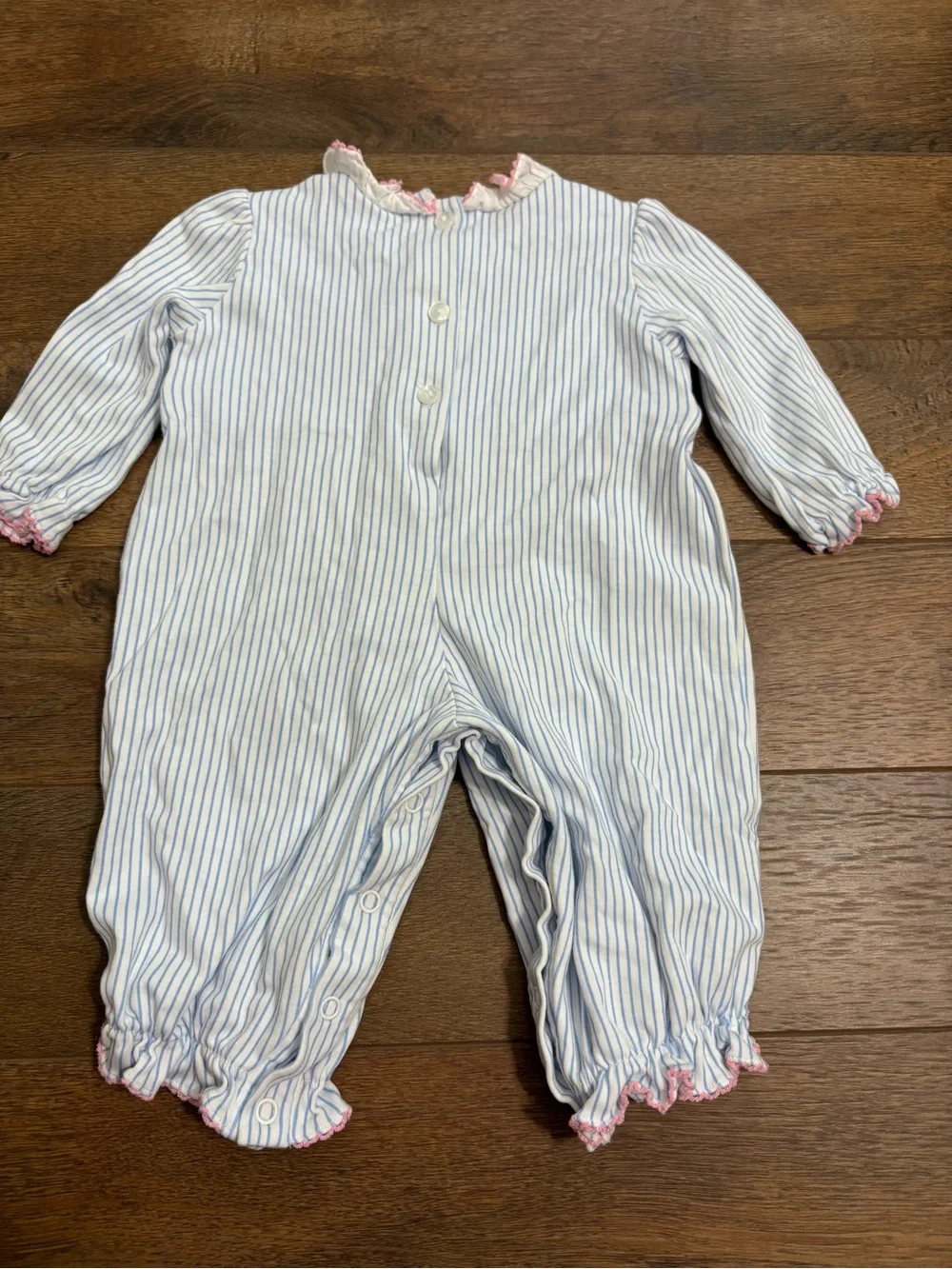 Petit Bebe Smocked Turkey Thanksgiving Romper 3M